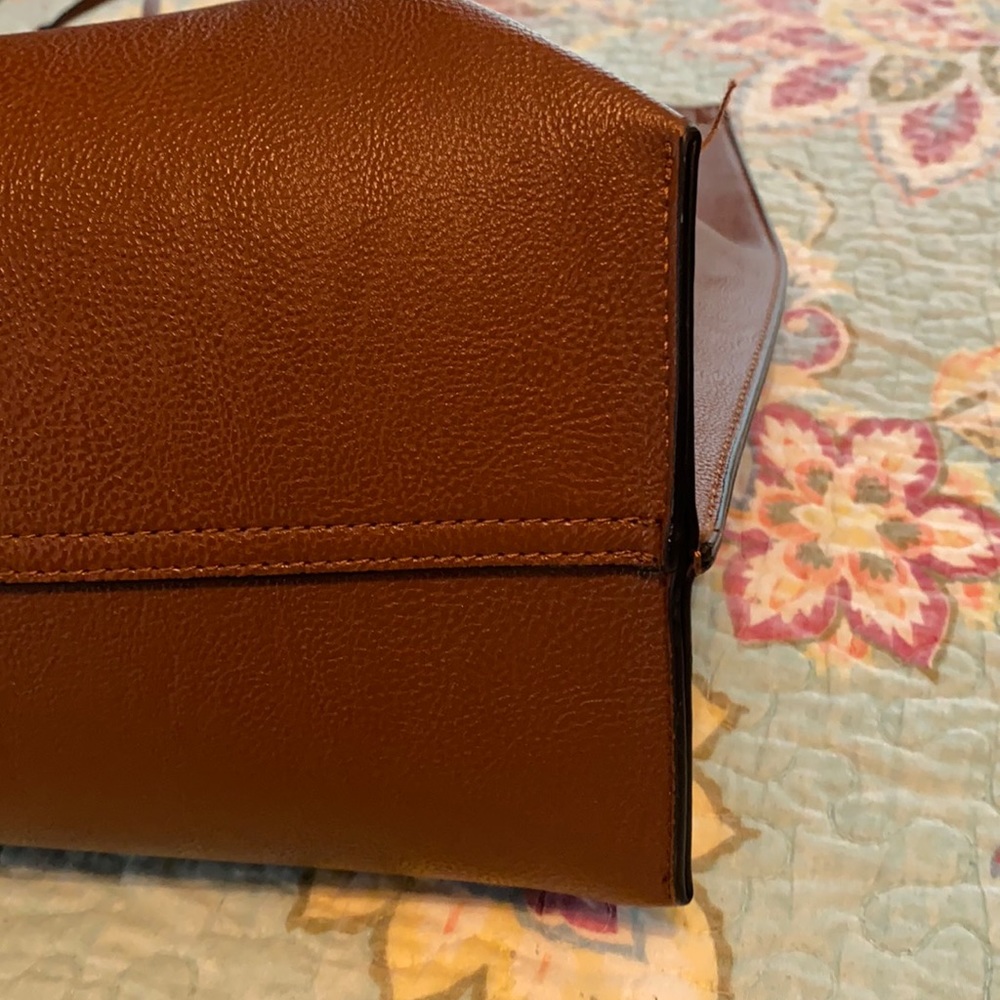 Calvin Klein Faux Leather Tote with Clutch Bag - Picture 16 of 17